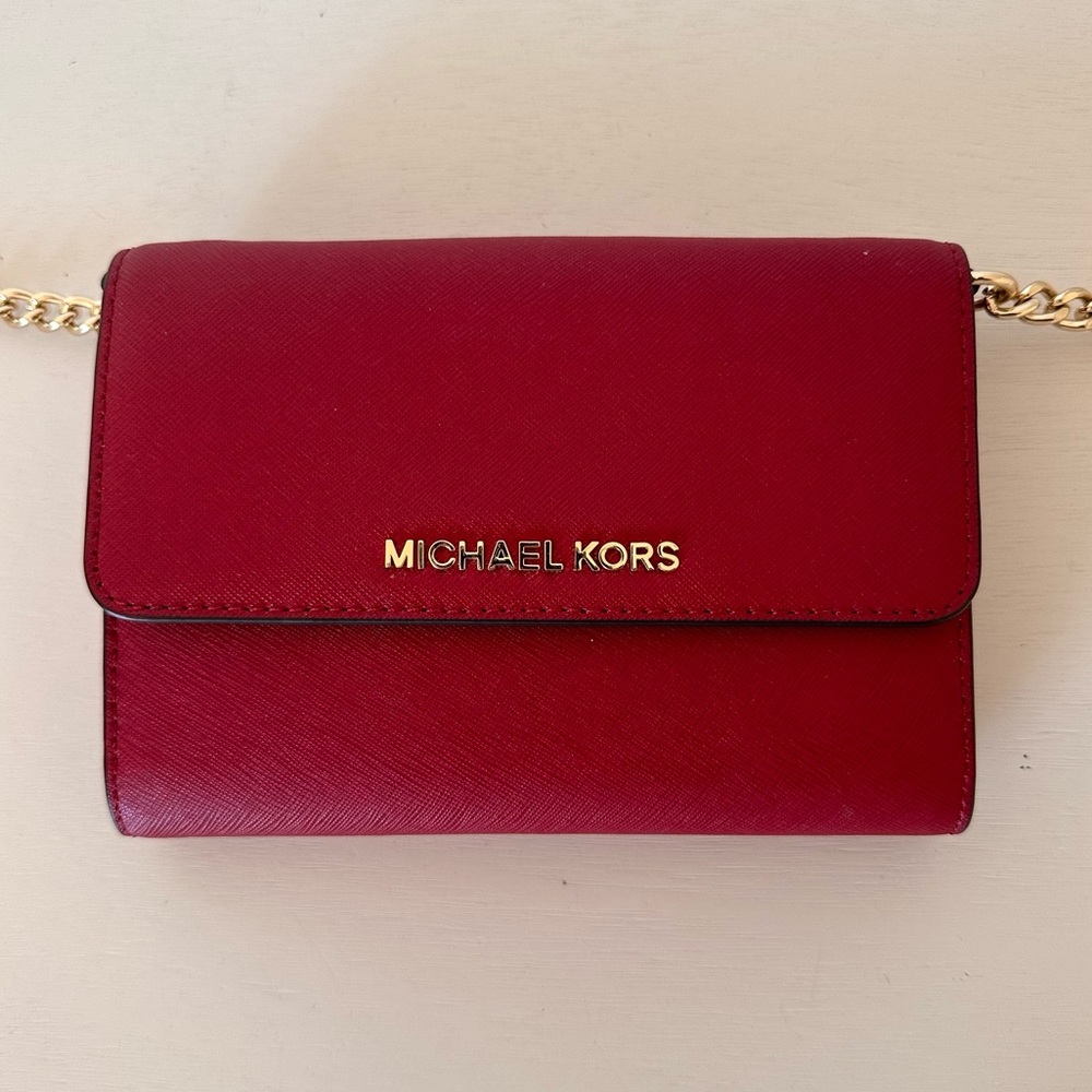 NWT Michael Kors Jet Set Travel Large Phone Crossbody